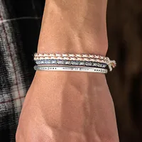 Charm Bracelets Simplicity Silver Color Feather Men's Bracelet & Bangle Tibetan Buddhism Lucky Tassel Knot Rope Birthday Jewelry Gif
