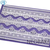 Flower Pattern Silicone Mat Fondant Cake Lace Embossed Cake Mold Sugar Lace Mat Cake Decorating Tool Embossing Mat251f