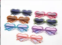 Whole Korean Style Candy Heart Children039s Sunglasses Cute Sunscreen Eyeglasses Fashion Party Girls Kid Pink Glasses fast 1432474