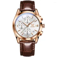 Wristwatches Quartz Watch Top Men Watches Leather Bracelet Male Waterproof Clock Relogio Masculino