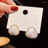 Stud Earrings Vintage Classic Big Pearls For Women Girl All-match Noble Delicate Elegant Trendy Fashionable Earring