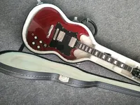 Classic SG electric guitar, magic horn shape, bright paint, professional level, sound bar, free delivery to home