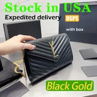 Designer envelope Bag Handbag Shoulder Bags Leather Female 2023 Fashion Gold and silver chain handbag wallet purse Cosmetic Evening Clutch stock in USA
