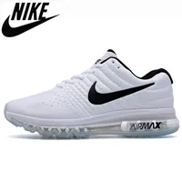Authentic classic Black White Grey Red Breathable Women Men New Arrival Sports Sneakers Running Shoes A0D12 Nike Air Max 2017