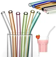 Drinking Straws Colorf Glass Sts Reusable St Ecofriendly High Borosilicate Tube Bar Drinkware Sxmy1 Drop Delivery Home Garden Kitc2696997
