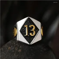 Cluster Rings Hip Hop Fashion 13 Skull Hipster Men's Alloy Metal Ring For Men Punk Party Jewelry Biker Accessories