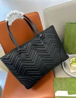 5A Real Leather GG Ophidia Large Shopping Bag Black Hardware Marmont Women Shoulder Crossbody Bags Designer Handbag Onthego Totes Luxury Lady Purses