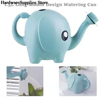 Watering Equipments 1.5L Cute Cartoon Elephant Can Home Patio Lawn Long Mouth Design Gardening Plastic Plant Outdoor Flower Water