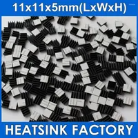 Computer Coolings 30pcs 11x11x5mm Ram Heatsink Chipset Aluminum With Thermal Conductive Tape