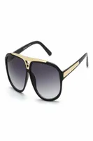 1 pièces mode lunettes de soleil rondes lunettes lunettes de soleil marque de créateur noir métal cadre foncé 50mm lentilles en verre3771214