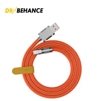 120w Super Fast Charging Cable Metal Zinc Alloy Liquid Silicone Type-c Charger Data Cable For Android iPhone 13 14 Samsung HuaWei XiaoMi phone