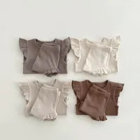 Clothing Sets Summer Girls' Lace Korean Danish Children's Home Clothes Suit Pajamas Baby Air Conditioning