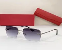 Sunglasses For Women Men Summer 0333S Style AntiUltraviolet Retro Plate Square Half Frame Fashion Eyeglasses Random Box9150283