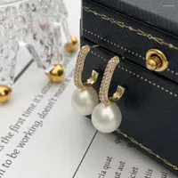 Hoop Earrings Fresh Water Pearls Sterling 925 Silver For Women Engagement Wedding Party Gifts Jewelry