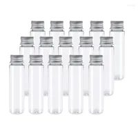 Storage Bottles 30Pcs 110Ml Plastic Test Tube Clear Flat Tubes With Screw Caps For Candy Beans Party Decor