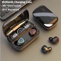 M10 TWS Wireless Headphones fone Bluetooth-compatible Earphones In-Ear Headset Sports Stereo Noise Canceling Earbuds for Xiaomi With 2500mah Charging box DHL