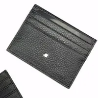 new fashion 2020 designer man mini wallet Card Holders Saffiano Pebble genuine leather classic black wallet ship264P