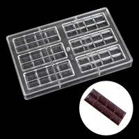 DIY Polycarbonate Chocolate bars mold cake decoration Pastry Baking Dish confectionery tools Chocolate Candy Mold257J