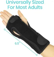 Wrist Support Adjustable Fitted Stabilizer Splint Carpal Tunnel Hand Compression Wrap For Injuries Pain Relief