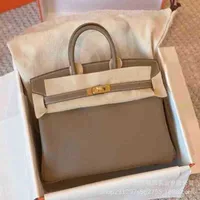 birkin High Version Birkins Handbags Designer Bags Preferential Women's Same Top Leather High-capacity Hand Togo Real