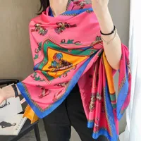 2020 Summer scarf Famous design pattern Women's Gift scarf high quality 100% silk long scarf size 180x90cm 2A216o