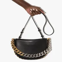 2022 Luxury Designer Stella Mccartney Women Fashion handbags Genuine leather lady Chains shopping bag 2 colors293A