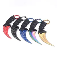 Counter Strike Cs go Karambit Knife Camping Hunting Training Knife Pocket Survival Tactical csgo Claw Knives Outdoor EDC Tools268T