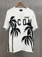 Yeni Erkek Tişört D2 DSQ SCON GG Baskı Tee Tasarımcı Erkek Gömlek Sokak Giyim Kadınlar Dsquare Shorts T-Shirt Üstler Kısa Giysiler D2814