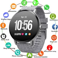 CHENXI V11 Smart watch Mens IP67 waterproof Tempered glass Activity Fitness tracker Heart rate monitor BRIM Men women smartwatch268u