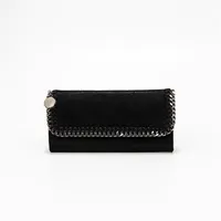 Fashion Women Purse Stella Mccartney Long Sqaure Hasp Lady Wallet Soft PVC Leather Bag 102-3281B