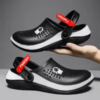 Sandals YISHEN For Men Black White Breathable Home Slippers Outdoor Fashion Garden Shoes Clogs Couple Water Women 230330