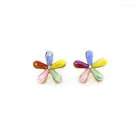 Stud Earrings 2023 Design Crystal Flower For Women Girls Wedding Anniversary Party Jewelry Gift