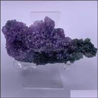 Arts And Crafts Gifts Home Garden Small Size Natural Grape Agate Stone Crystal Healing Mineral Specimen Gemstone Drop Delivery190G