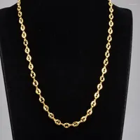Chains 316L Stainless Steel 18K Necklace Jewlery Not Fade Gold Color For Women Jewelry