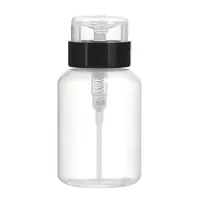Nail Art Equipment 210mL Empty Pump Dispenser Liquid UV Gel Polish Refillable Bottle Clean Acetone Cleanser Remover Tools256z