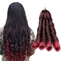 24Inch Pony Style Crochet Braid Hair Attachments French Curls Synthetic Hair Extension Curly Braiding Hair