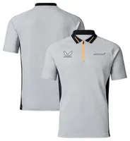 2023 new F1 racing suit team driver with men's short-sleeved Polo shirt short-sleeved custom lapel T-shirt