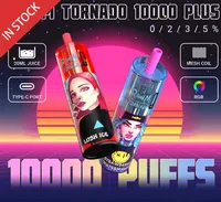 RandM Tornado Puff 10000 Plus Disposable Vape Pen E Cigarette 850mAh Rechargeable Battery 20ml Cartridge E-cigarette Starter Kit