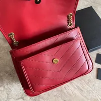 Lady 7A high-end customized quality chain shoulder bag medium sheep leather postman bag238P