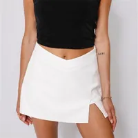 Skirts Kawaii Sexy Womens 2023 Summer Fashion Black Mini Skirt Boho Vintage White Pencil Korean Style Brown Cute