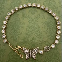Pendant Necklaces High Quality Luxury Jewelry Brand Fashion Jewelry New Butterfly Full Diamond Set Necklace Bracelet