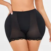 Women Low Waist Underwear Sponge Pads Body Shapers Hips Up Belly Slim Fake Ass Pants Padded Shapewear Panties Hip Pads Plus Size324W