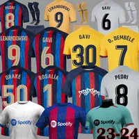 21 22 Maglia da calcio FC Barcelona BARCA camiseta de futbol MESSI KUN AGUERO 2021 2022 ANSU FATI GRIEZMANN F.DE JONG DEST COUNTINHO maglia da calcio kit uomo + set bambini