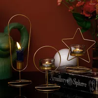 Candle Holders Wedding Gold Vintage Wholesale Metal Christmas Kerzenhalter House Decoration WW50CH