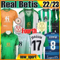 22 23 Real Betis Soccer Jerseys Fourth Sustainable Joaquin B.Iglesias 2022 2023 Loren Juanmi Bartra Tello A.Guardado Canales Fekir Men Socke socke