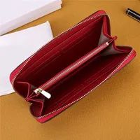 Whole 8 color new men women's handbags purses European and American style high quality With box wallet268m
