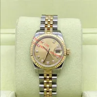 Luxury Womens Watches 179173 26mm Diamond Gold Dial Jubilee Bracelet Calendar Mechanical Automatic Original Box Paper Fashion Wris231h