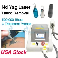 Touch screen 2000mj 1000W ND YAG Laser Machine Q Spegnimento del tatuaggio Sfinione Rimozione del pigmento Lastuo Rimozione 1320nm 1064nm 532nm