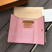 Whole Quality Keys holder bags wallets original box case buckle chains women men classic fashion217i