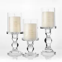 1pc 3 46 4 52 5 51 In Glass Candle Holders for 3 Pillar Candle and 3 4 Taper Candle Wedding Decoration Candlesti2163